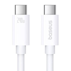 Cablu USB-C la USB-C Baseus Superior USB4, 240 W, 1 m (alb) - Img 6