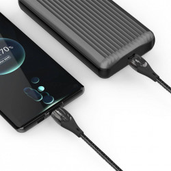 Cablu USB-C la USB-C BlitzWolf BW-FC1, 96W, 5A, 1.8m (negru) - Img 2