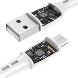 Cablu USB la Micro USB Vipfan Racing X05, 3A, 1m (alb) - Img 2