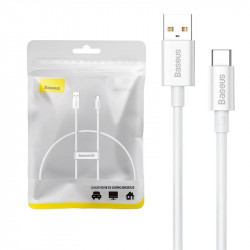 Cablu USB la USB-C Baseus Superior 100W 0,25 m (alb)