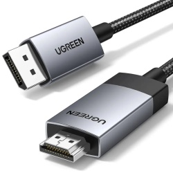 CABLU video Ugreen, "DP119" DP (T) la HDMI (T) 4K la 60Hz, lungime 3m, negru