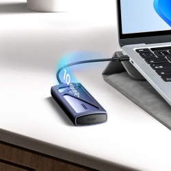 Carcasa Ugreen CM578 15512 pentru unitate M.2 NVMe 10Gbps - negru + cablu USB-C / USB-A + cablu USB-C / USB-C - Img 5