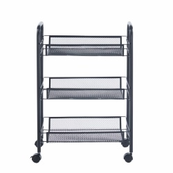 Carucior din metal cu 3 niveluri si roti
