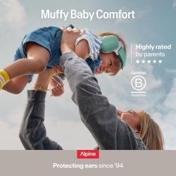 Căști antifonice Alpine Muffy Baby Comfort, reglabile până la 48 de luni, culoare nisip - Img 4