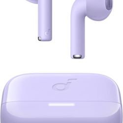 Casti wireless Semi-in-Ear Anker Soundcore K20i, Autonomie 36 ore, IPX5, Bluetooth 5.3, Violet