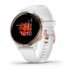 Ceas smartwatch Garmin Venu 2S, Rose Gold/White