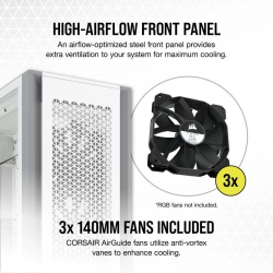 CR Case 7000D AIRFLOW Full-Tower White - Img 8