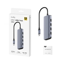 CUDY 6-IN-1 USB-C Hub with 4K HDMI - Img 5