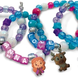 Cufăr Secret cu Lacăt pentru Mărgele și Bijuterii Lisciani Disney Frozen, Set Creativ cu Tematică Regatul de Gheață, Vârsta 3+ Ani - Img 2