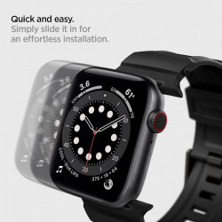 Curea SPIGEN RUGGED BAND pentru APPLE WATCH 2 / 3 / 4 / 5 / 6 / SE (38 / 40MM) MATTE BLACK - Img 2