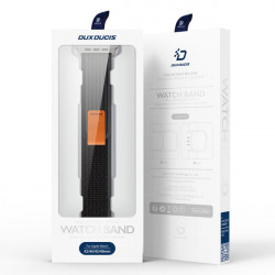 Curea sport Velcro pentru Apple Watch 8 / 7 / 6 / SE / 5 / 4 / 3 / 2 / 1 (38, 40, 41 mm) Curea Dux Ducis Versiune YJ - Negru / Gri - Img 3