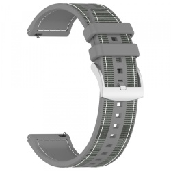 Curea Techsuit W051 pentru Huawei Watch / Xiaomi Watch Series, 22mm, Gri
