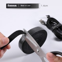 Curea Velcro Baseus pentru organizarea cablurilor , 3M , negru - Img 8