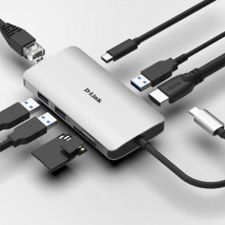 DLINK 8‑IN‑1 USB‑C HUB DUB‑M810