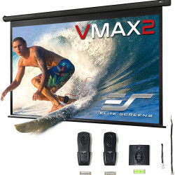 Ecran proiectie electric, perete/tavan, 222 x 125cm, EliteScreens VMAX100UWH2-E24, format 16:9, trigger 12V, drop 60cm