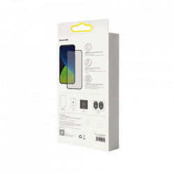 Folie de protectie Baseus 2x sticla mata 0,25 mm cu cadru pentru intregul ecran iPhone 12 mini Negru (SGAPIPH54N-KM01) - Img 4