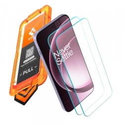 Folie de protectie Ecran Spigen GlastR AlignMaster S pentru OnePlus 15, Sticla Securizata, Full Glue, Set 2 bucati AGL11333