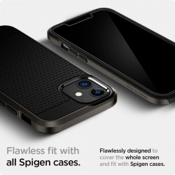 Folie din sticla securizata Spigen Glass.Tr "Ez Fit" Pachet de 2 Iphone 12 Mini - Img 6