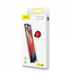 Folie protectie din sticlă temperată cu ecran curbat de 0,23 mm cu margini rezistente la fisură și lumină anti-albastru pentru iP XR 6,1 inch negru (SGAPIPH61-ATE01) - Img 6
