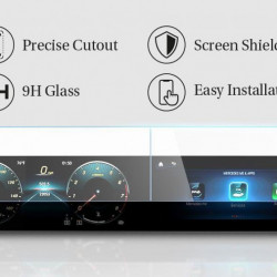 Folie protectie display cu aplicator pentru Mercedes A-CLASS 2020 / 2021, SPIGEN GLAS.TR ”EZ FIT” - Img 2