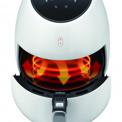 Friteuza cu aer cald Heinner SnowDrop HAF-B2000WH, 2000W, vas detasabil antiaderent, capacitate cos: 5L, afisaj digital, termostat reglabil: 80-200˚C, temporizator, max. 60 min, Alb - Img 3
