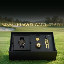 Honma x HUAWEI WATCH GT 6 Pro 46mm Black Fluoroelastomer Strap Premium Collection Gift Box - Img 6