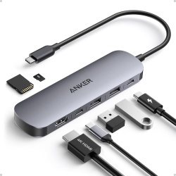 Hub Anker Nano USB-C Multi-Port 7-in-1, 4K, 85W, Gri