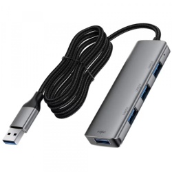 Hub USB Acefast J17, 4in1, Gri
