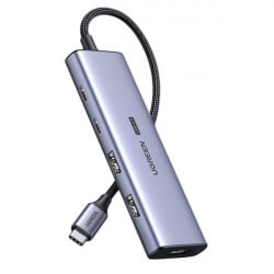 HUB USB C - HDMI / 2x USB C / 2x USB A Ugreen CM500 - gri