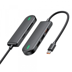 Hub USB-C McDodo HU-1430 Star, 5in1, Negru