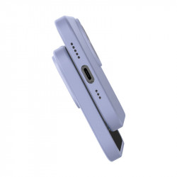 Husa Baseus Liquid Silicagel pentru iPhone 14 Plus (lavanda)+ sticla securizata + kit de curatare