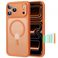 Husa MagSafe pentru Apple iPhone 17 Pro Max, ESR, Classic Hybrid Slide, Portocalie Satinata