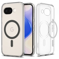 Husa MagSafe pentru Google Pixel 10a, Spigen, Ultra Hybrid, Transparenta Gri ACS11277