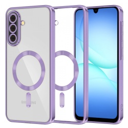 Husa MagSafe pentru Samsung Galaxy A17 4G / A17 5G, Techsuit, Luxury Crystal, Mov Deschis