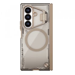 Husa MagSafe pentru Samsung Galaxy Z Fold7 F966, Nillkin, Iceblade Prop with Camera Cutout, Maro