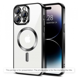 Husa MagSafe pentru Xiaomi 17T, Techsuit, Luxury Crystal, Neagra