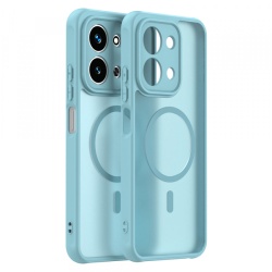 Husa MagSafe pentru Xiaomi Redmi 15C 5G / 15C 4G, Techsuit, HaloFrost II, Verde Deschis
