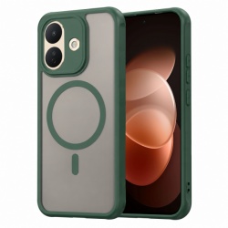 Husa MagSafe pentru Xiaomi Redmi Note 17 Pro, Techsuit, HaloFrost II, Verde