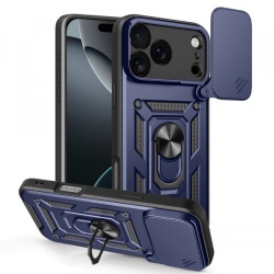 Husa pentru Apple iPhone 17 Pro Max, Techsuit, CamShield, Albastra