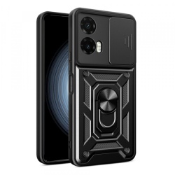 Husa pentru Motorola Moto G35, Techsuit, CamShield, Neagra