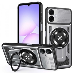 Husa pentru Samsung Galaxy A07 4G A075, Techsuit, RuggedCam, Gri