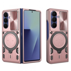 Husa pentru Samsung Galaxy Z Fold7 F966, Techsuit, CamGuard Pro, Roz Aurie