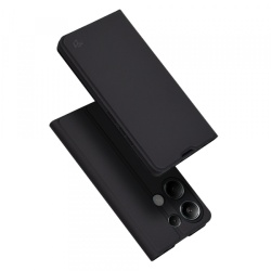 Husa pentru Xiaomi Redmi Note 13 Pro 4G / Poco M6 Pro 4G, Techsuit, Magskin Book, Neagra