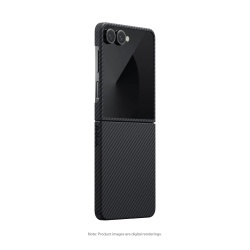 Husa Pitaka pentru Samsung Galaxy Z Flip7, MagEZ 7, 600D, Ultra-Slim, Negru/Gri