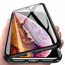Husa protectoare Wozinsky magnetic 360 iPhone XS Max - transparent/negru - Img 2