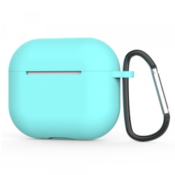 Husa Techsuit Silicone pentru Apple AirPods 4, Turcoaz Inchis
