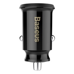 Incarcator auto, Baseus Grain, 2x USB 3.1A, negru - Img 2