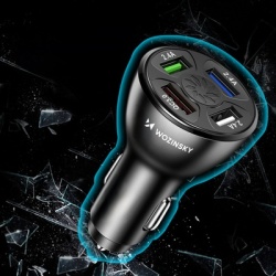 Incarcator Auto WZK WCCAW, 50W, 3A, 4 x USB-A, Alb - Img 6