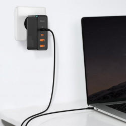 Incarcator priza Baseus GaN2 Pro 2x USB + 2x USB-C, 100W, EU (Black) - Img 2