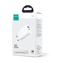 Incarcator rapid Joyroom USB-A QC3.0 / USB-C PD 20W alb (L-QP2011) - Img 2